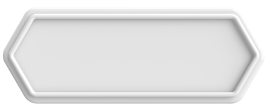 Üç boyutlu düğme. Boş tuş. 3B illüstrasyon.