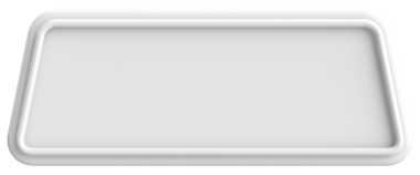 Üç boyutlu düğme. Boş tuş. 3B illüstrasyon.