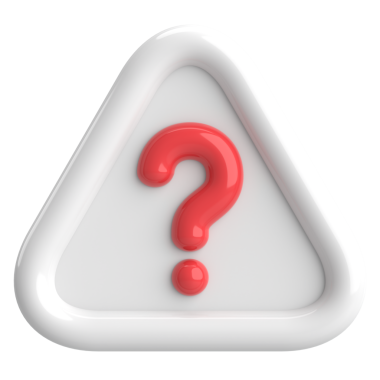 Soru işareti işareti. 3B illüstrasyon.