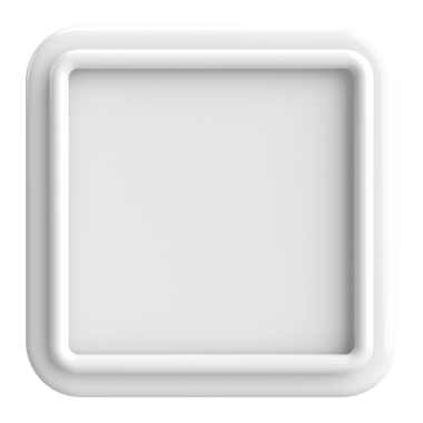 Üç boyutlu dikdörtgen düğme. Boş tuş. 3B illüstrasyon.