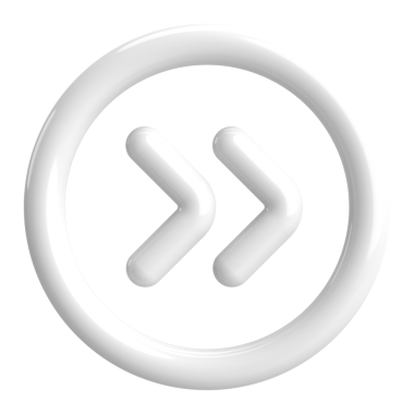 Sonraki düğme. Devam et düğmesi. 3B illüstrasyon.