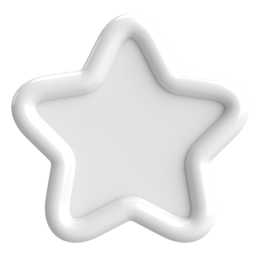 Üç boyutlu yıldız. Yıldız ikonu. 3B illüstrasyon.