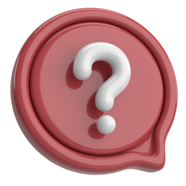 Soru işareti işareti. 3B illüstrasyon.