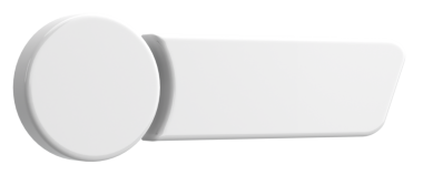 Üç boyutlu düğme. Boş tuş. 3B illüstrasyon.