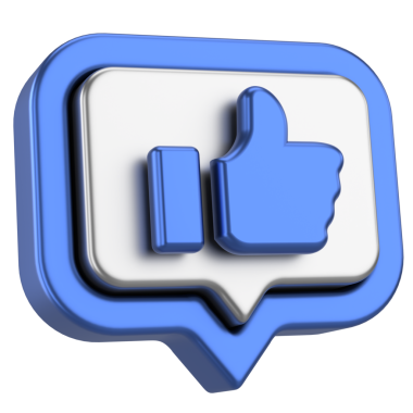 İkon gibi. Düğme gibi. 3B illüstrasyon.