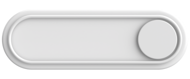Üç boyutlu düğme. Boş tuş. 3B illüstrasyon.
