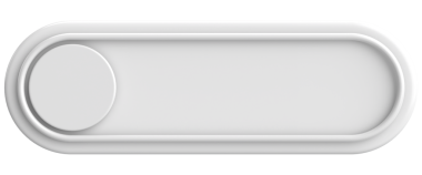 Üç boyutlu düğme. Boş tuş. 3B illüstrasyon.