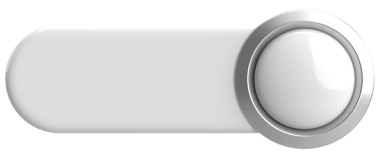 Üç boyutlu düğme. Boş tuş. 3B illüstrasyon.