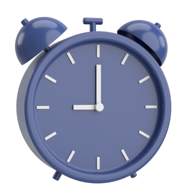 Üç boyutlu çalar saat. 3B illüstrasyon.