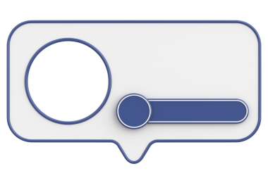 Profil kutusu. Sosyal medya profili. 3B illüstrasyon.