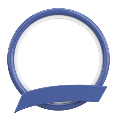 Sosyal medya için profil çerçevesi. 3B illüstrasyon.