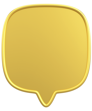 Konuşma balonu. Mesaj kutusu. 3B illüstrasyon.