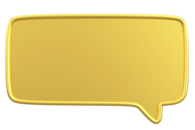 Konuşma balonu. Mesaj kutusu. 3B illüstrasyon.