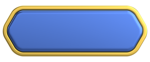 Üç boyutlu düğme. Boş tuş. 3B illüstrasyon.