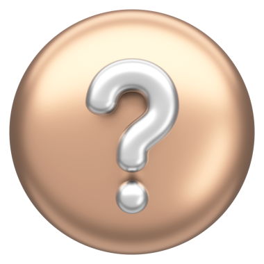 Soru işareti işareti. 3B illüstrasyon.