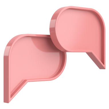 Konuşma balonu. Sohbet balonu. 3B illüstrasyon.