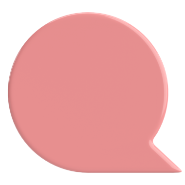 Konuşma balonu. Sohbet balonu. 3B illüstrasyon.