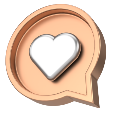 İkon gibi. Düğme gibi. 3B illüstrasyon.