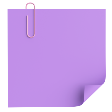 Üç boyutlu not kağıdı. Yapışkan bir not. 3B illüstrasyon.