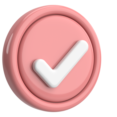 3 boyutlu onay kutusu. İşaretle. 3B illüstrasyon.