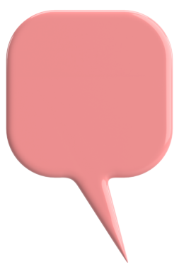 Konuşma balonu. Sohbet balonu. 3B illüstrasyon.