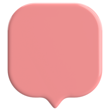 Konuşma balonu. Sohbet balonu. 3B illüstrasyon.