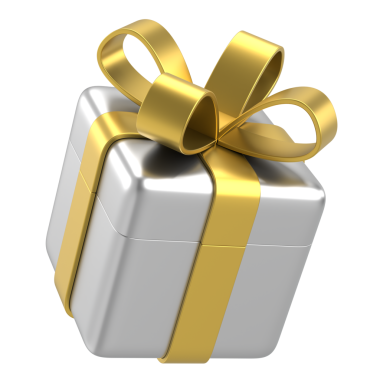 Üç boyutlu hediye kutusu. 3B illüstrasyon.