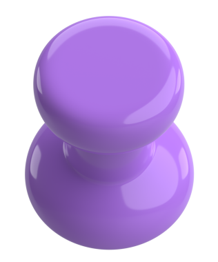 Pimi çek. Çizim iğnesi. Üç boyutlu pim. 3B illüstrasyon.