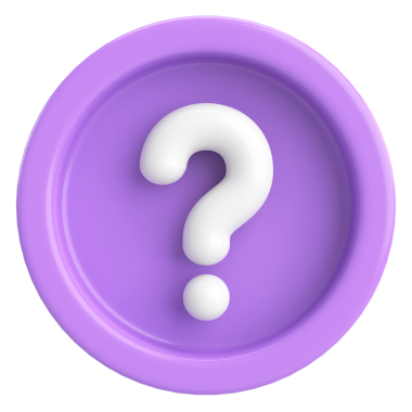 Soru işareti işareti. 3B illüstrasyon.