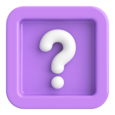 Soru işareti işareti. 3B illüstrasyon.