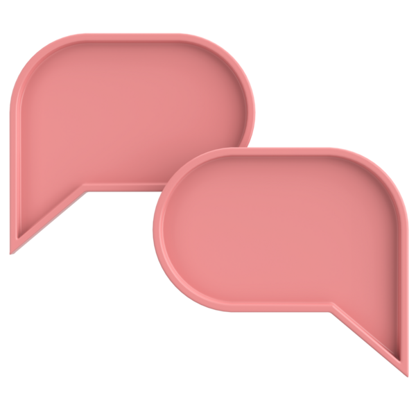 Konuşma balonu. Sohbet balonu. 3B illüstrasyon.