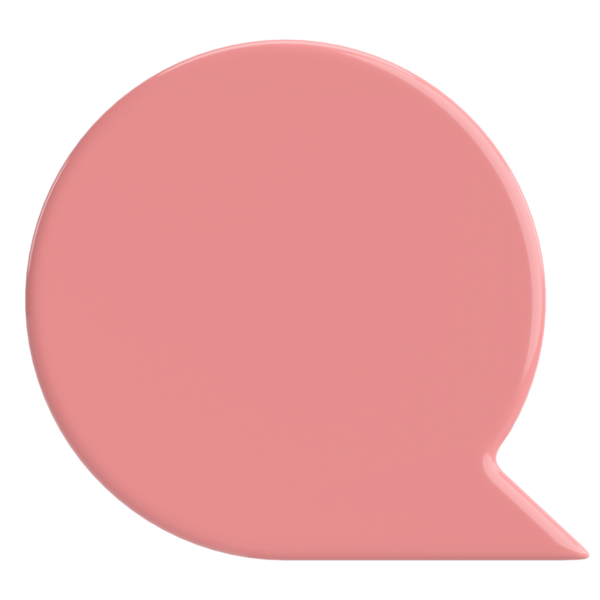 Konuşma balonu. Sohbet balonu. 3B illüstrasyon.