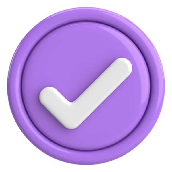 3 boyutlu onay kutusu. İşaretle. 3B illüstrasyon.