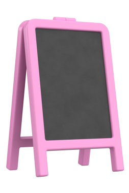 Bir Gıda Ekran Tahtasının 3B Görünümü.