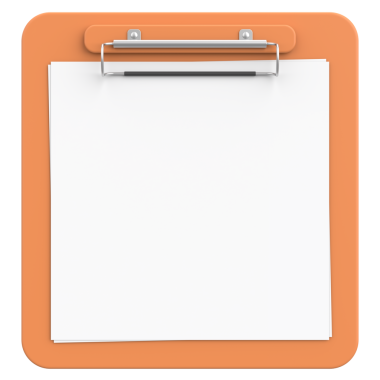 3D Illustration Of Blank Paper on The Board for Food Menu or Restaurant Bill Mockup.