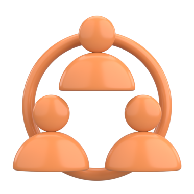 Network icon. Connection icon. 3D illustration.