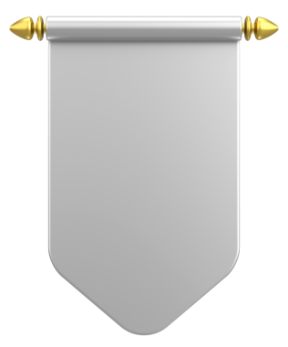 Pennant Bayrağının 3B çizimi.