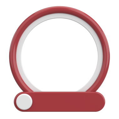 Sosyal medya için profil çerçevesi. 3B illüstrasyon.