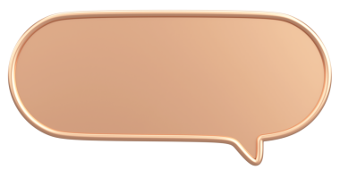 Konuşma balonu. Mesaj kutusu. 3B illüstrasyon.