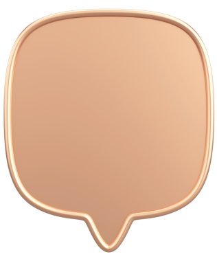 Konuşma balonu. Mesaj kutusu. 3B illüstrasyon.