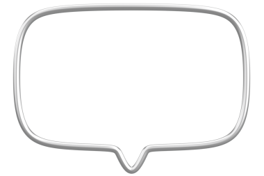 Konuşma balonu. Mesaj kutusu. 3B illüstrasyon.