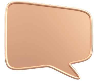 Konuşma balonu. Mesaj kutusu. 3B illüstrasyon.