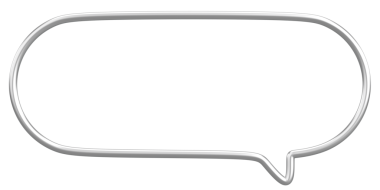 Konuşma balonu. Mesaj kutusu. 3B illüstrasyon.