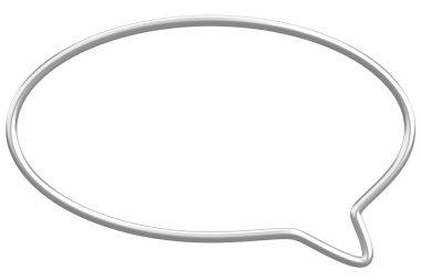 Konuşma balonu. Mesaj kutusu. 3B illüstrasyon.