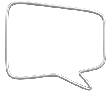 Konuşma balonu. Mesaj kutusu. 3B illüstrasyon.