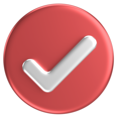 3 boyutlu onay kutusu. İşaretle. 3B illüstrasyon.