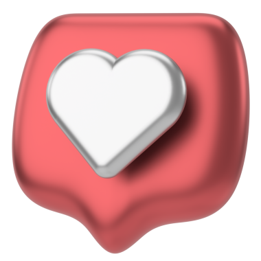 Düğme gibi. İkon gibi. 3B illüstrasyon.