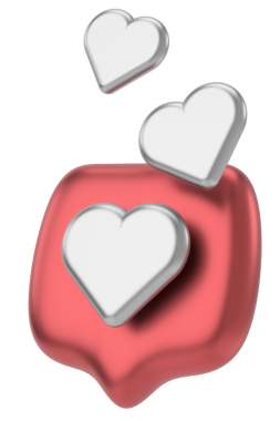 Düğme gibi. İkon gibi. 3B illüstrasyon.