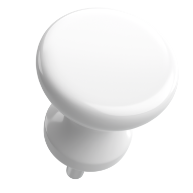 Pimi çek. Çizim iğnesi. Üç boyutlu pim. 3B illüstrasyon.