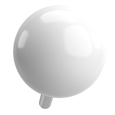 Pimi çek. Çizim iğnesi. Üç boyutlu pim. 3B illüstrasyon.